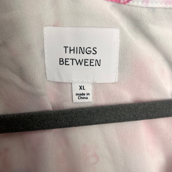 Floral Pink Maxi Dress XL NWOT by Things Between - Picture 4 of 15